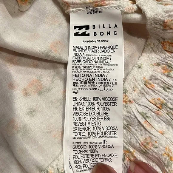 Billabong Wrap and Roll Floral mini dress - Picture 7 of 8